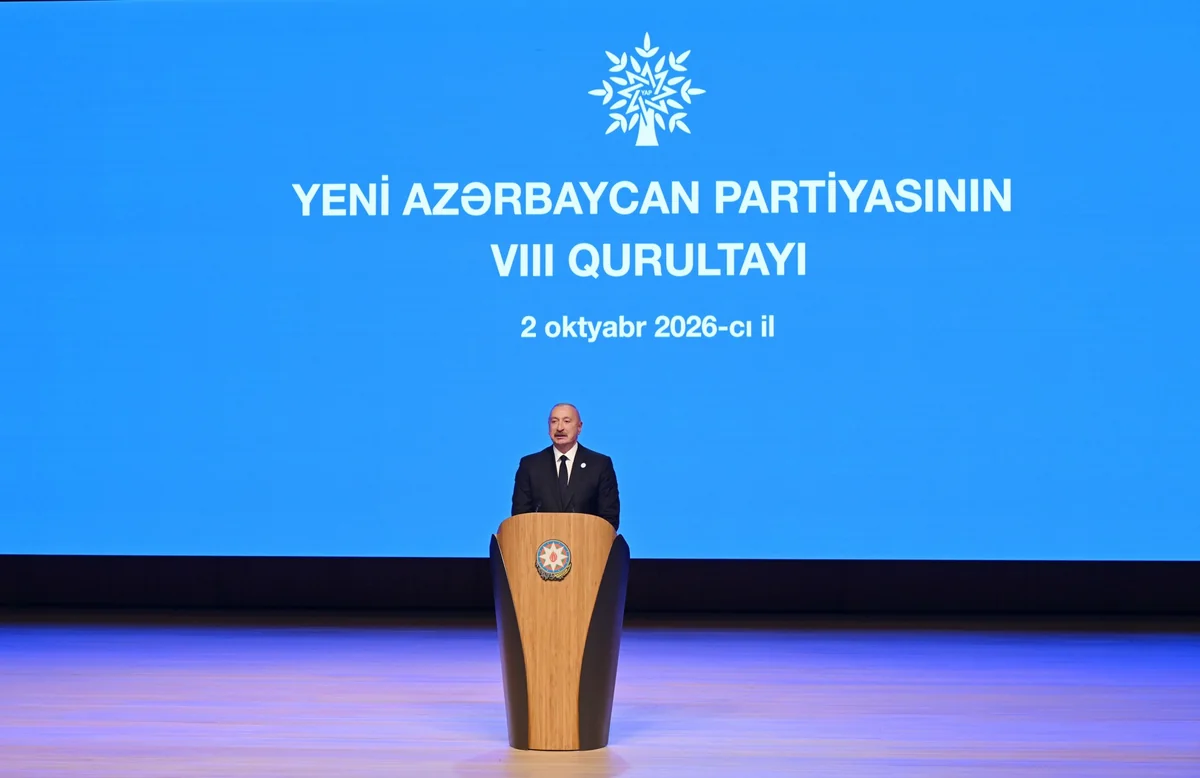 YAP-ın VIII Qurultayı keçirilib, İlham Əliyev çıxış edib - YENİLƏNİB-2