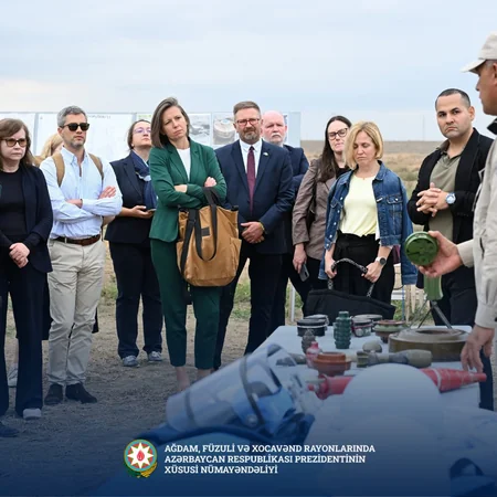 EU Council delegation briefed on reconstruction efforts in Aghdam