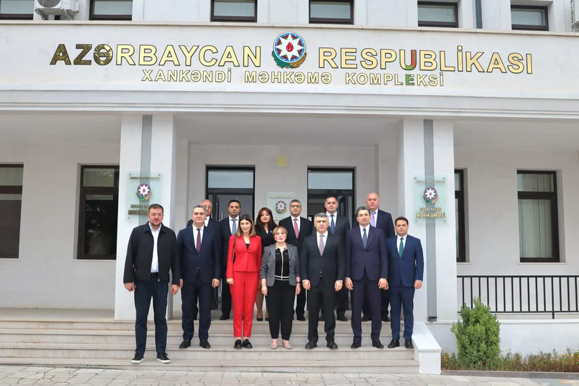 Gürcüstan Ali Məhkəməsinin sədri Xankəndi Məhkəmə Kompleksində olub