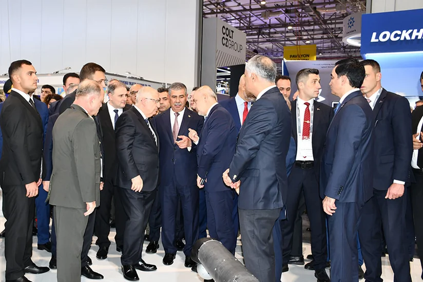 Azerbaijani, Turkish Defense Ministers visit ADEX 2026