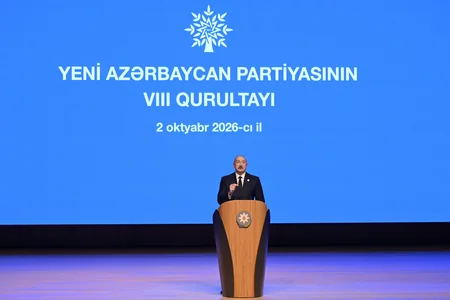 YAP-ın VIII Qurultayı keçirilib, İlham Əliyev çıxış edib - YENİLƏNİB-2