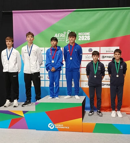 Azərbaycan gimnastları İtaliyada 5 qızıl, 1 gümüş medal qazanıblar