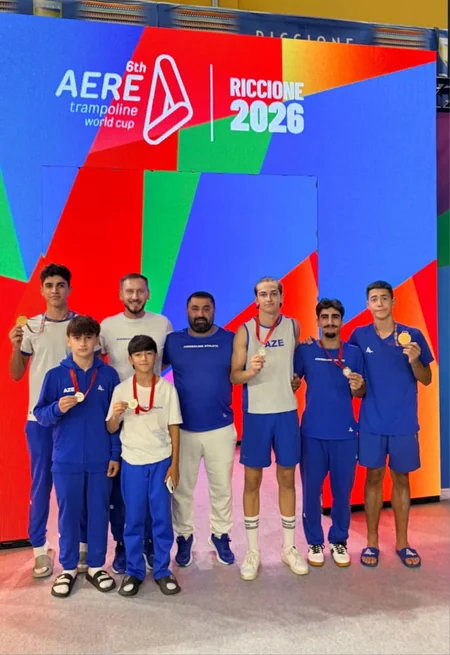 Azərbaycan gimnastları İtaliyada 5 qızıl, 1 gümüş medal qazanıblar