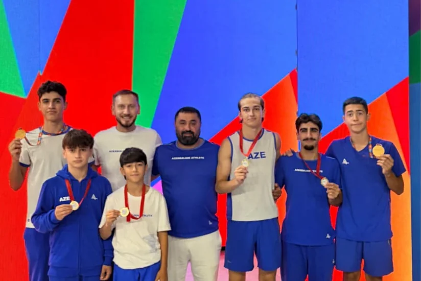 Azərbaycan gimnastları İtaliyada 5 qızıl, 1 gümüş medal qazanıblar
