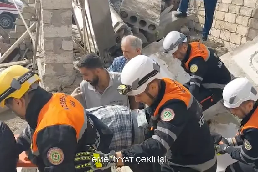 Suraxanıda yaşayış evində uçqun olub, ölən və yaralı var