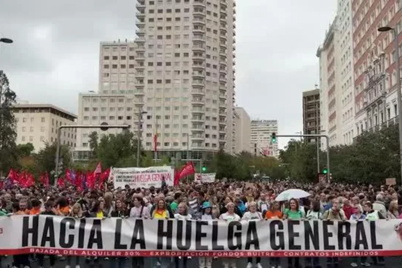 Madriddə 70 min insan mənzil böhranı əleyhinə aksiyada iştirak edib