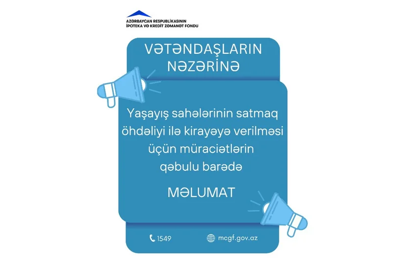 Kirayə mənzil mexanizmi üzrə müraciətlərin qəbulu müvəqqəti dayandırılır