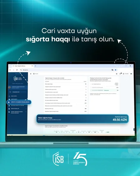 İSB Sığorta haqqını hesabla xidmətini istifadəyə verib, Şəxsi Kabineti yeniləyib