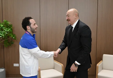 İlham Əliyev cüdo üzrə dünya çempionatının açılış mərasimini izləyib - YENİLƏNİB-2
