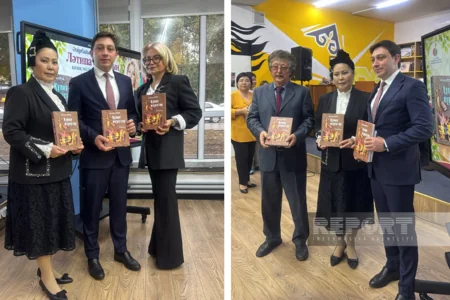 Almatıda azərbaycanlı yazıçı Lətifə Orucun romanı qazax dilində təqdim edilib