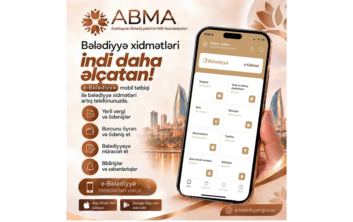 E-Bələdiyyə tətbiqi istifadəyə verilib