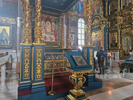 Foreign journalists visit Uspensky Cathedral in Astana