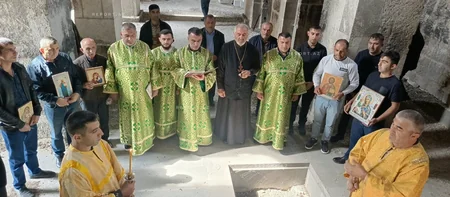 Члены Албано-удинской христианской общины посетили монастырь Агоглан