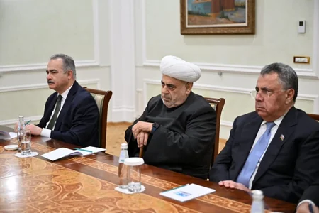 Allahşükür Paşazadə Qazaxıstanın Vitse-prezidenti ilə dini və dövlətlərarası əlaqələri müzakirə edib