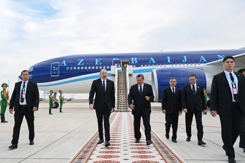 President Ilham Aliyev's social media accounts share video from Turkmenistan visit