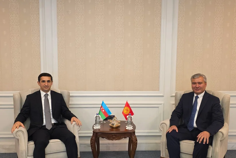Fərid Əhmədov qırğız həmkarı ilə TDT çərçivəsində qarşılıqlı fəaliyyətin gücləndirilməsini müzakirə edib
