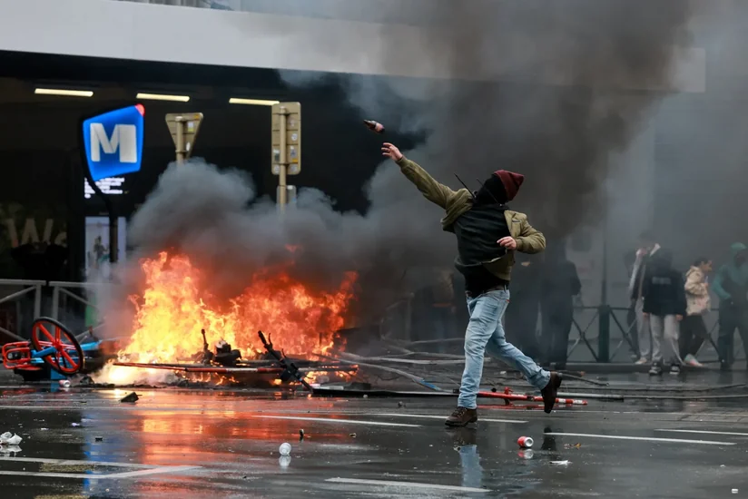 В Брюсселе арестован 21 участник протеста