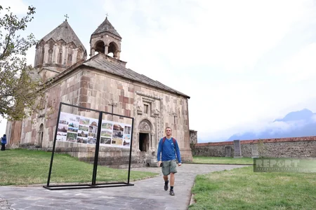 Int'l travelers visit Ganjasar Monastery in Azerbaijan's Karabakh