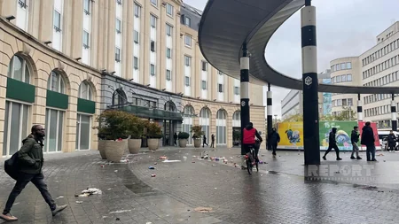 Brüsseldə tələbələr və polis arasında irimiqyaslı toqquşmalar Reportun obyektivində