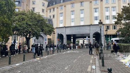 Brüsseldə tələbələr və polis arasında irimiqyaslı toqquşmalar Reportun obyektivində