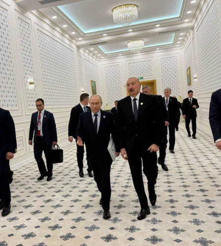 Ильхам Алиев встретился с Путиным и Бердымухамедовым в рамках встречи глав государств СНГ