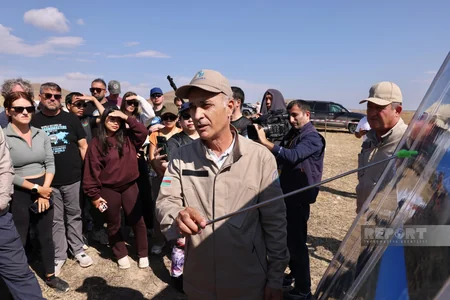 International travelers visit mine clearance site in Azerbaijan's Jabrayil