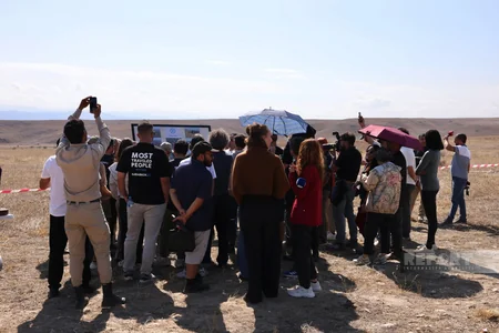 International travelers visit mine clearance site in Azerbaijan's Jabrayil