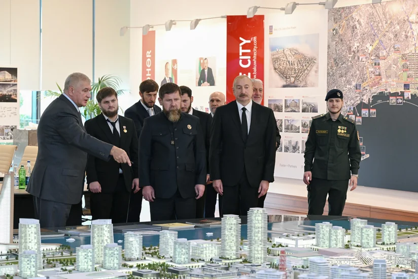 İlham Əliyev və Ramzan Kadırov Bakı Ağ Şəhərdə olublar