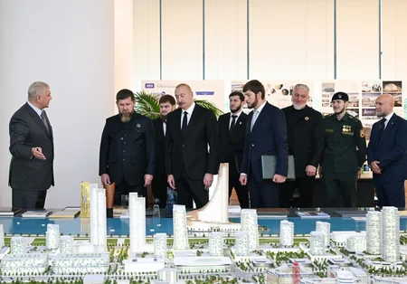 İlham Əliyev və Ramzan Kadırov Bakı Ağ Şəhərdə olublar