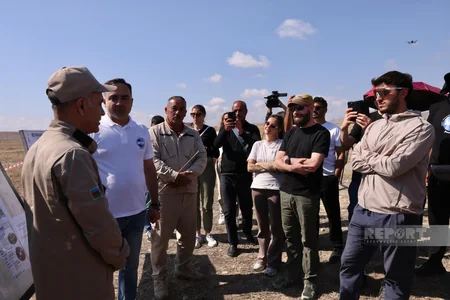 International travelers visit mine clearance site in Azerbaijan's Jabrayil