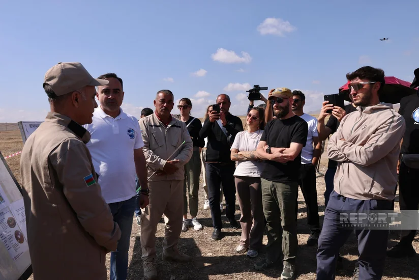 International travelers visit mine clearance site in Azerbaijan's Jabrayil