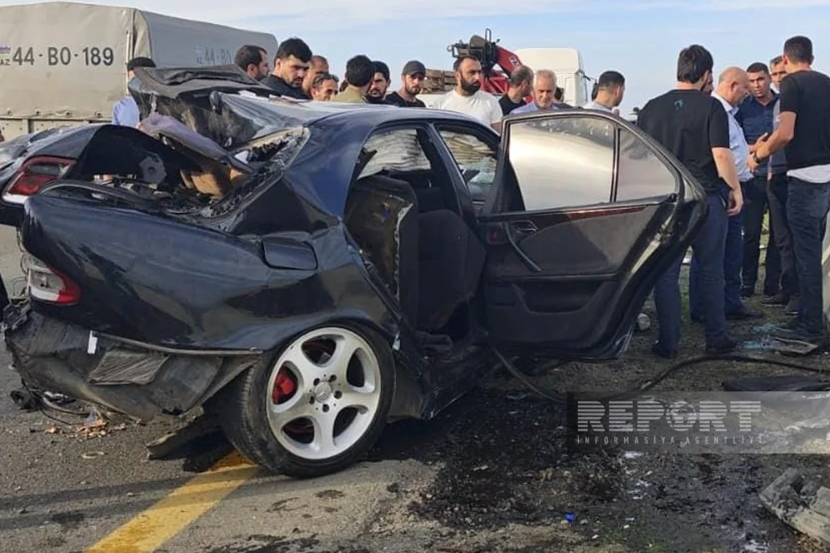 Biləsuvarda zəncirvari yol qəzası olub, ölən və yaralananlar var