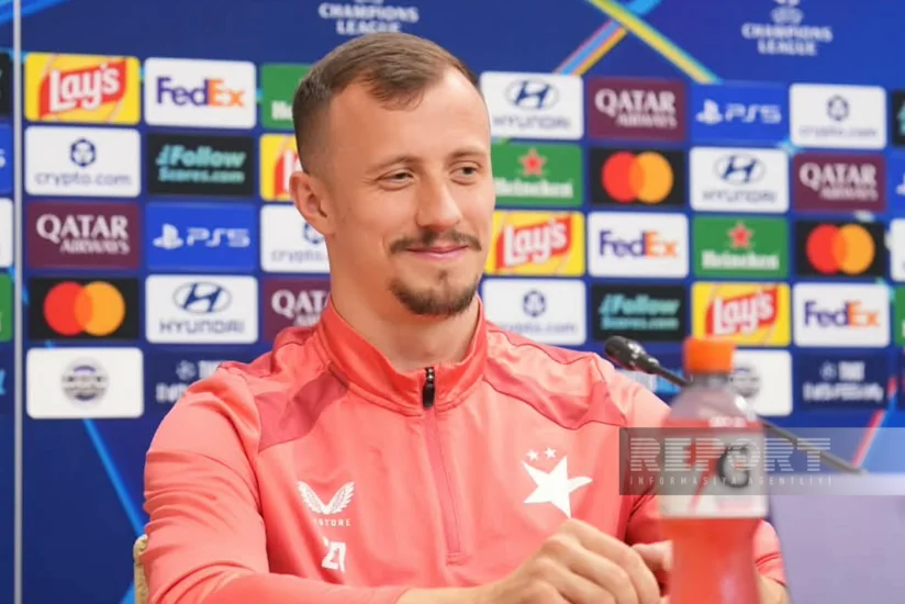 Slaviyanın futbolçusu Tomaş Vlçek: Sabahla qarşılaşacağımız üçün həyəcanlıyam
