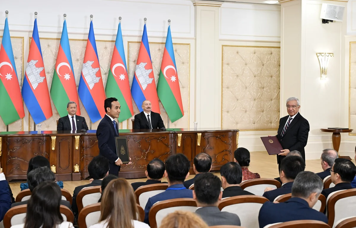 Azərbaycanla Kamboca arasında üç sənəd mübadilə olunub - YENİLƏNİB