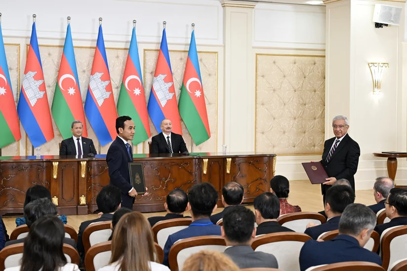 Azərbaycanla Kamboca arasında üç sənəd mübadilə olunub - YENİLƏNİB