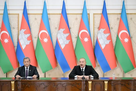 Prezident İlham Əliyev və Kambocanın Baş naziri mətbuata bəyanatlarla çıxış ediblər - YENİLƏNİB-2