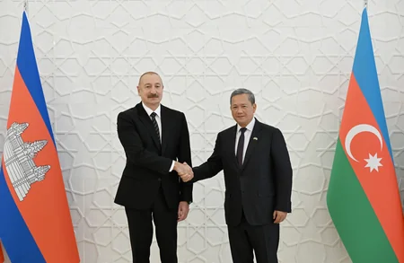 Kamboca Baş nazirinin Bakıda rəsmi qarşılanma mərasimi olub