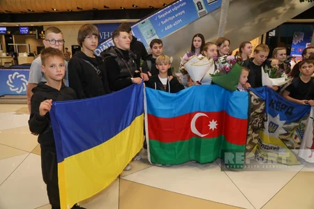 Another 30 Ukrainian children arrive in Azerbaijan for rehabilitation
