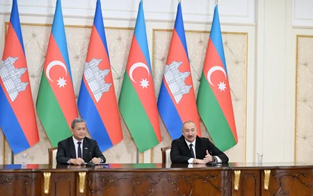 Prezident İlham Əliyev və Kambocanın Baş naziri mətbuata bəyanatlarla çıxış ediblər - YENİLƏNİB-2