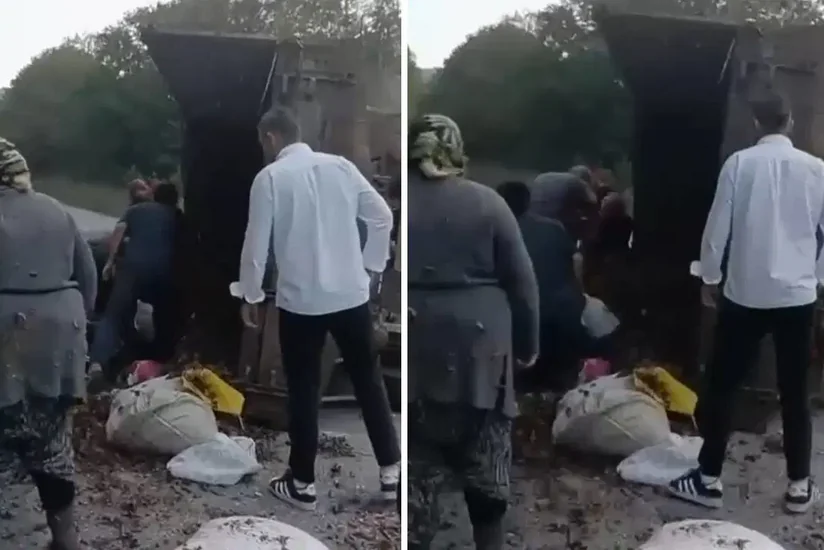 Türkiyədə traktorun qoşqusu aşıb, 11 nəfər yaralanıb