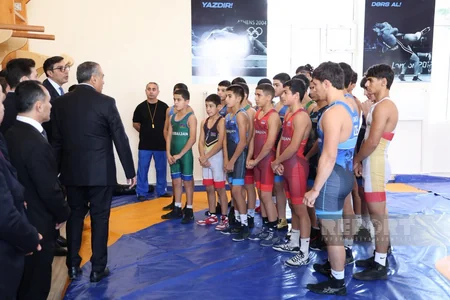 Respublika Olimpiya İdman Liseyinin təmirdən sonra açılışı olub