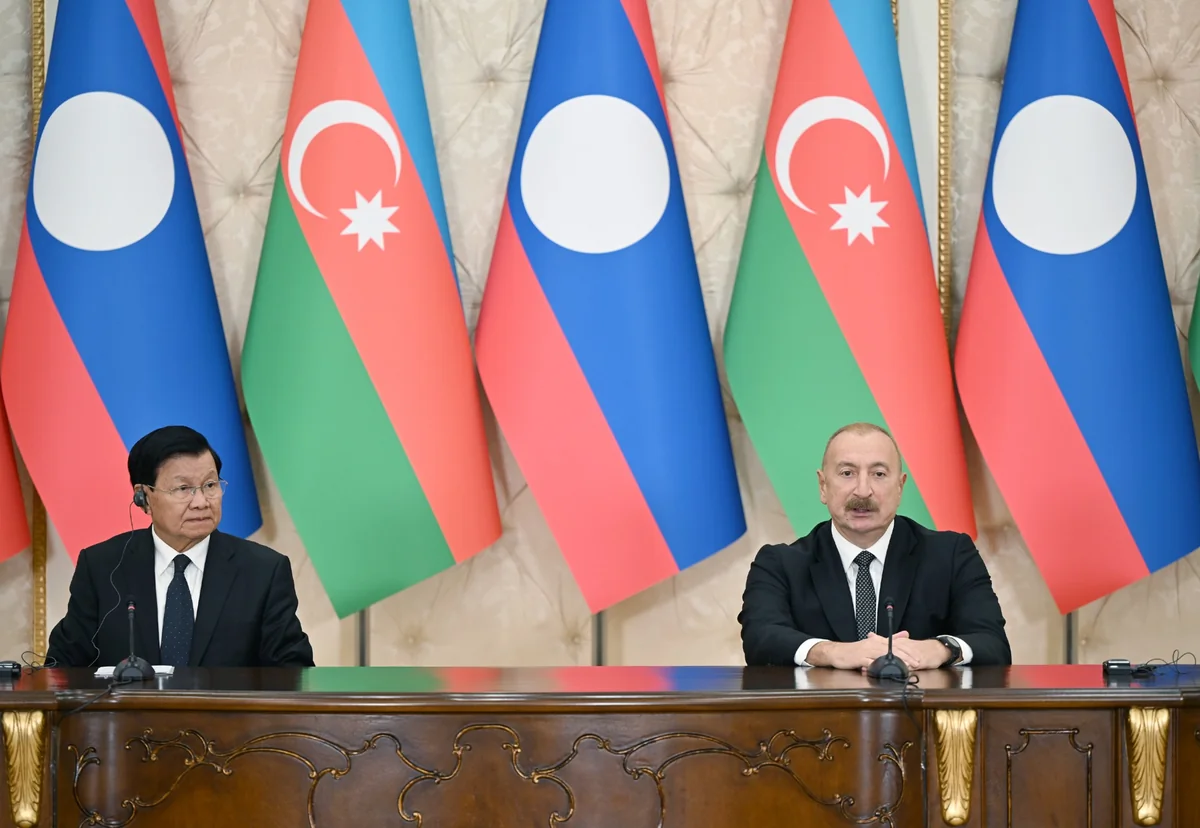 Presidents of Azerbaijan and Laos deliver press statements - UPDATED