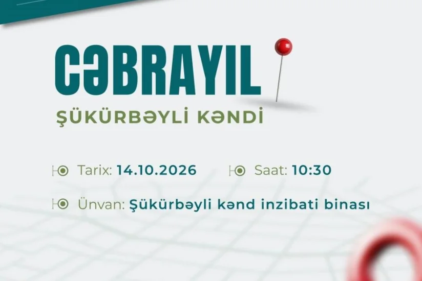 Cəbrayılın Şükürbəyli kəndində əmək yarmarkası olacaq