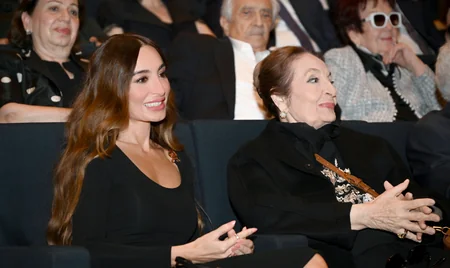 Arzu Əliyeva və Alyona Əliyeva 44 bədii filminin premyerasında iştirak ediblər