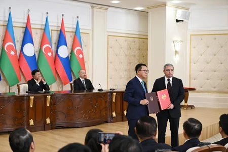 Azərbaycan ilə Laos arasında Birgə Bəyanat qəbul olunub və iki sənəd mübadilə edilib - YENİLƏNİB