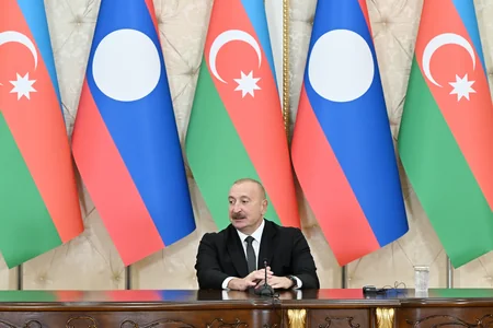 Azərbaycan və Laos prezidentləri mətbuata bəyanatlarla çıxış ediblər - YENİLƏNİB-2