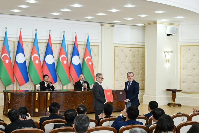 Azerbaijan and Laos adopt Joint Statement and exchange documents