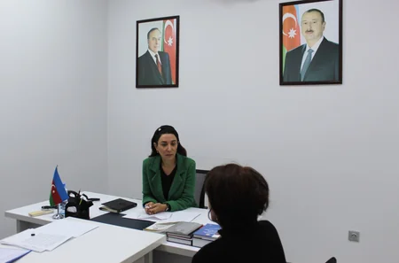 Ombudsman Səbinə Əliyeva vətəndaşları qəbul edib