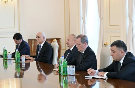 İlham Əliyev Çinin xarici işlər nazirini qəbul edib