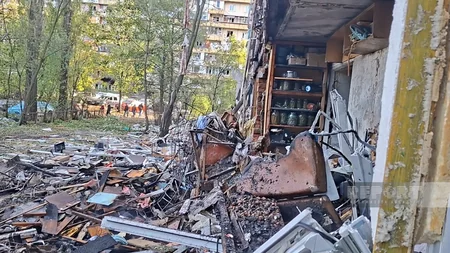 Kiyevə hava hücumu zamanı azərbaycanlı ailənin mənzili dağılıb